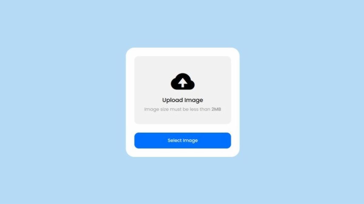 How to Create Image Preview Before Upload - HTML, JavaScript & Tailwind CSS Tutorial